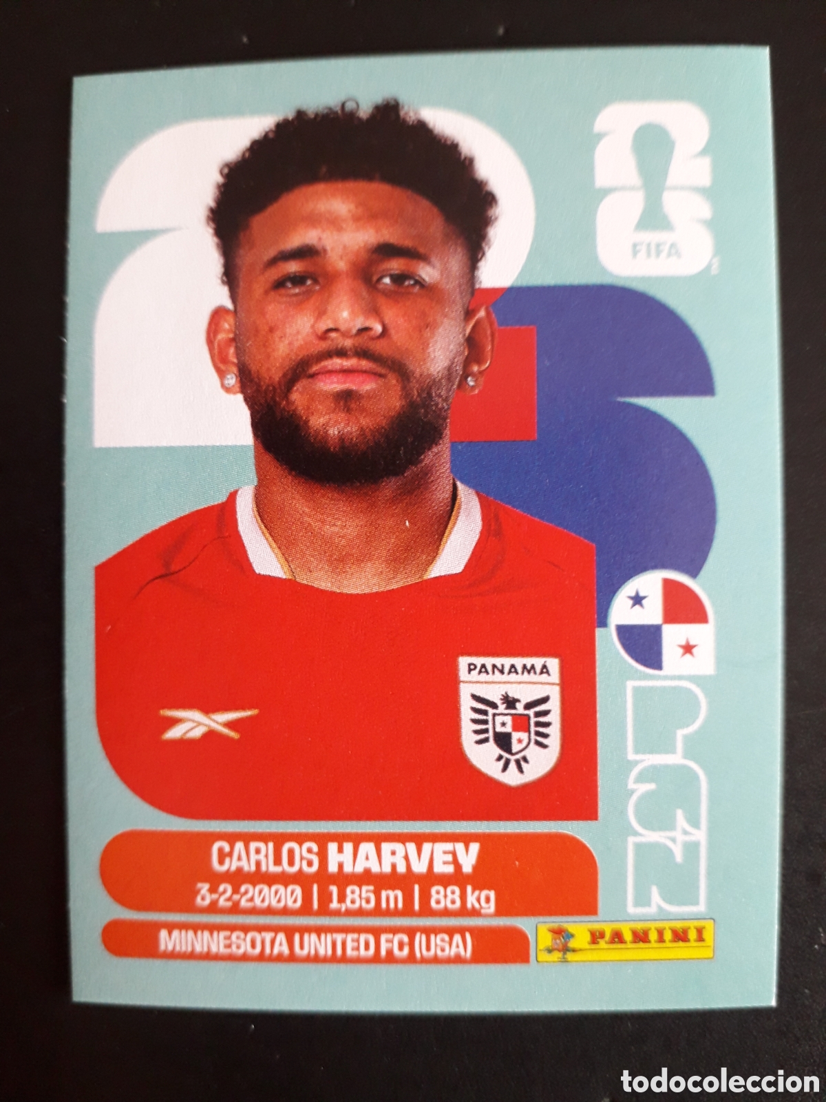 Fu&szlig;ball-Sticker: HARVEY PANAM&Aacute; PAN 15 MUNDIAL F&Uacute;TBOL 2026 FIFA WORLD CUP PANINI SIN PEGAR PEDIDO M&Iacute;NIMO 3&euro;