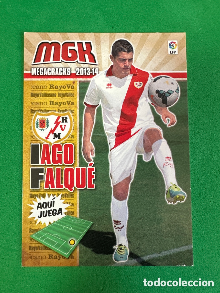 Football Stickers: 487 IAGO FALQU&Eacute; (RAYO VALLECANO)) NUEVO FICHAJE MEGACRACKS 2013-2014 13 14 PANINI TRADING CARD