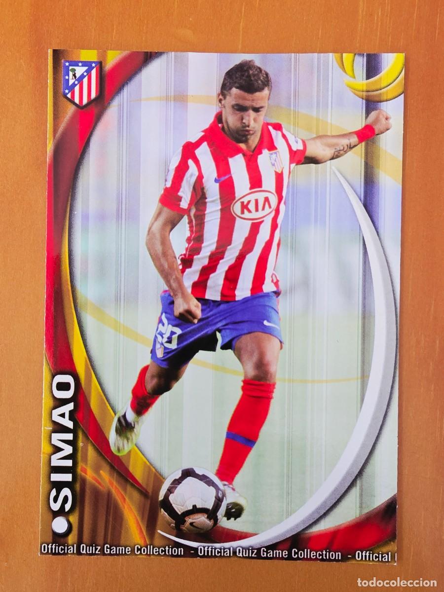 Cromos de F&uacute;tbol: 235 Sim&atilde;o Sabrosa, Atl&eacute;tico de Madrid, Mundicromo Sport Fichas Quiz de la Liga 2010 2011
