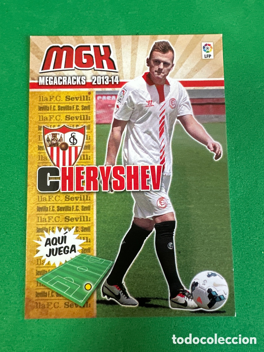 Cromos de Futebol: 498 CHERYSHEV (SEVILLA) NUEVO FICHAJE MEGACRACKS 2013-2014 13 14 PANINI TRADING CARD