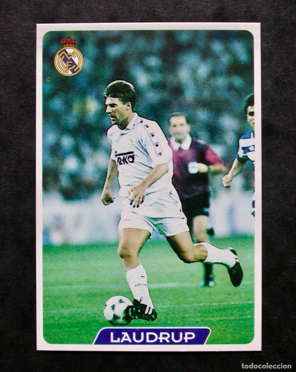 Football Stickers: N&ordm; 12 LAUDRUP DEL R. MADRID DE LAS FICHAS DE LA LIGA DE MUNDICROMO 95-96
