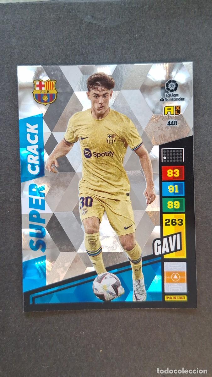 Cromos de F&uacute;tbol: L1 GAVI F. C. BARCELONA 448 SUPER CRACK ADRENALYN XL LIGA 2022/2023 22 23 PANINI