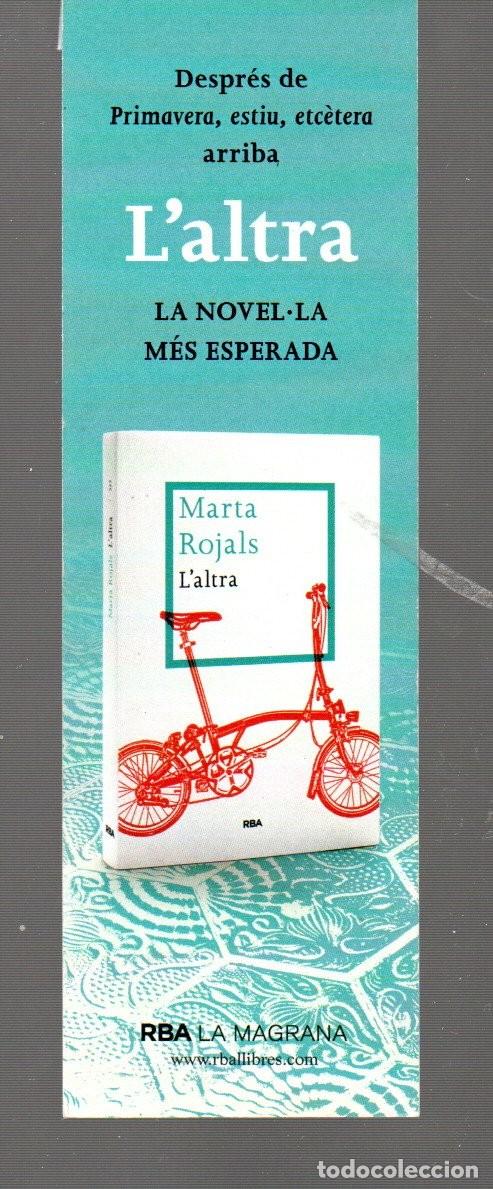 Cromos de F&uacute;tbol: MARCAP&Aacute;GINAS EDICI&Oacute;N DE RBA LA MAGRANA LA NOVELA DE MARTA ROJALS L&acute;ALTRA