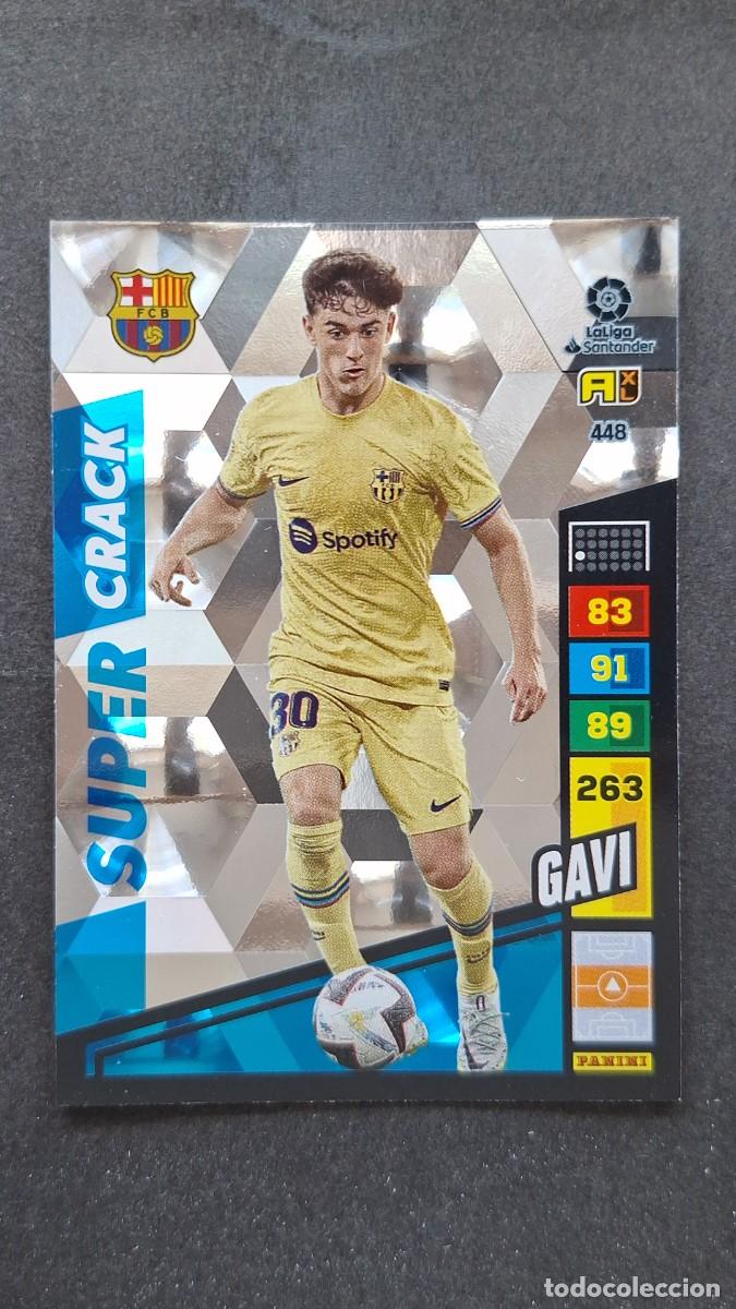 Cromos de F&uacute;tbol: L1 GAVI F. C. BARCELONA 448 SUPER CRACK ADRENALYN XL LIGA 2022/2023 22 23 PANINI