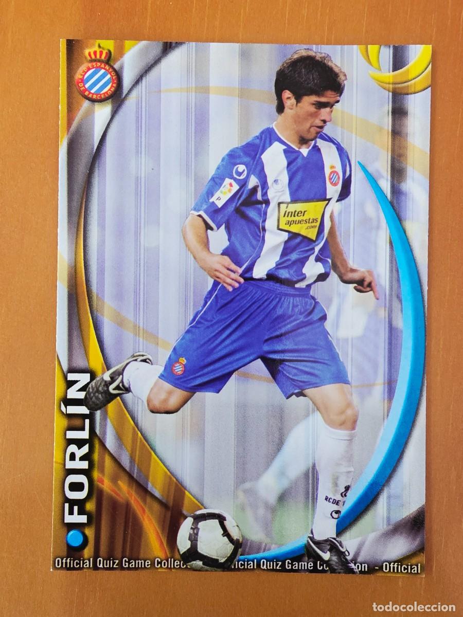 Cromos de F&uacute;tbol: 278 Forl&iacute;n, RCD Espanyol, error Bocas Junior, Mundicromo Sport Fichas Quiz de la Liga 2010 2011