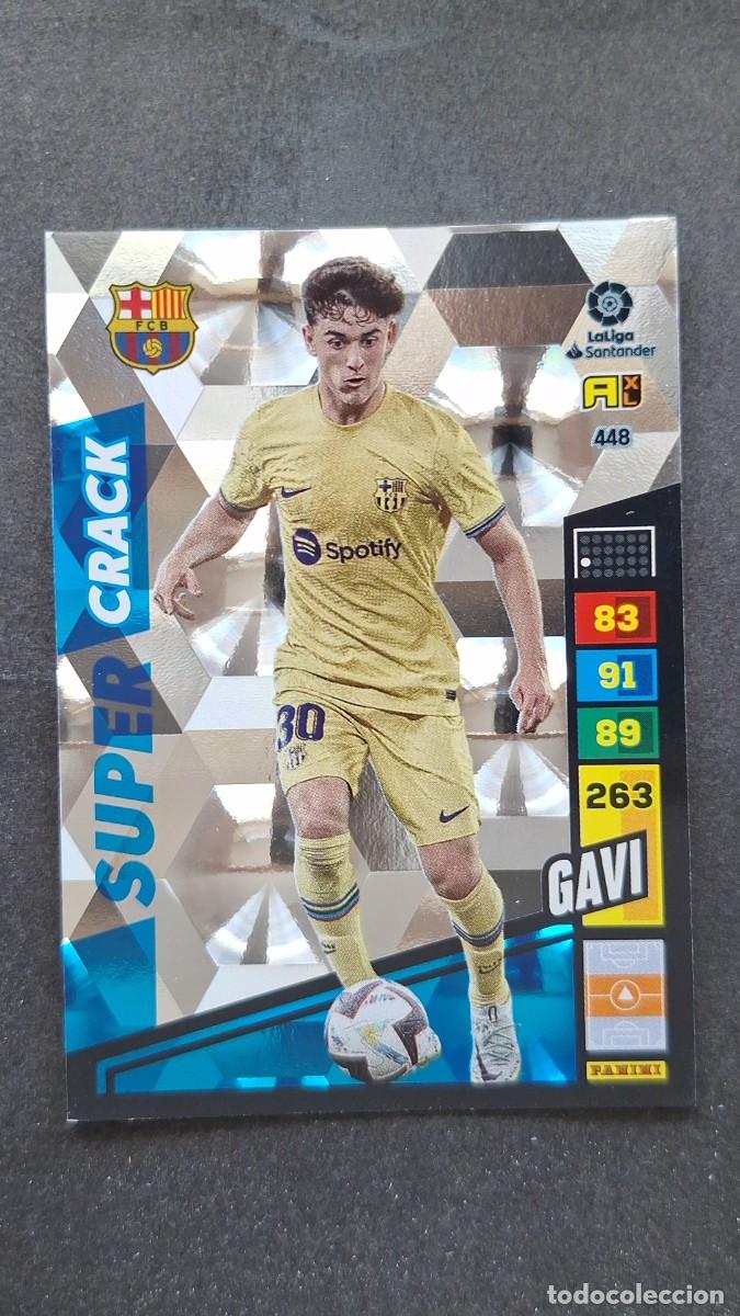 Cromos de F&uacute;tbol: L1 GAVI F. C. BARCELONA 448 SUPER CRACK ADRENALYN XL LIGA 2022/2023 22 23 PANINI