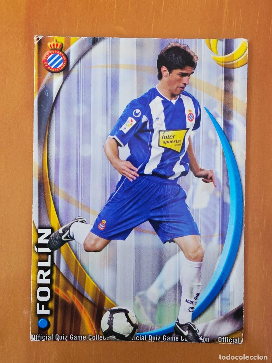 Cromos de F&uacute;tbol: 278 Forl&iacute;n, RCD Espanyol, corregido Boca Junior, Mundicromo Sport Fichas Quiz de la Liga 2010 2011