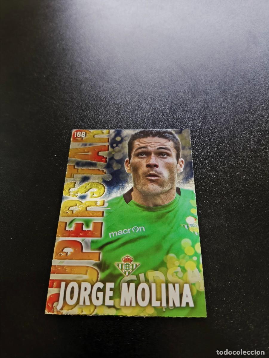 Cromos de F&uacute;tbol: 188 MOLINA SUPERSTAR BRILLO LISO BETIS MUNDICROMO LIGA 2013 2014 13 14 NO PANINI ESTE MEGACRACKS