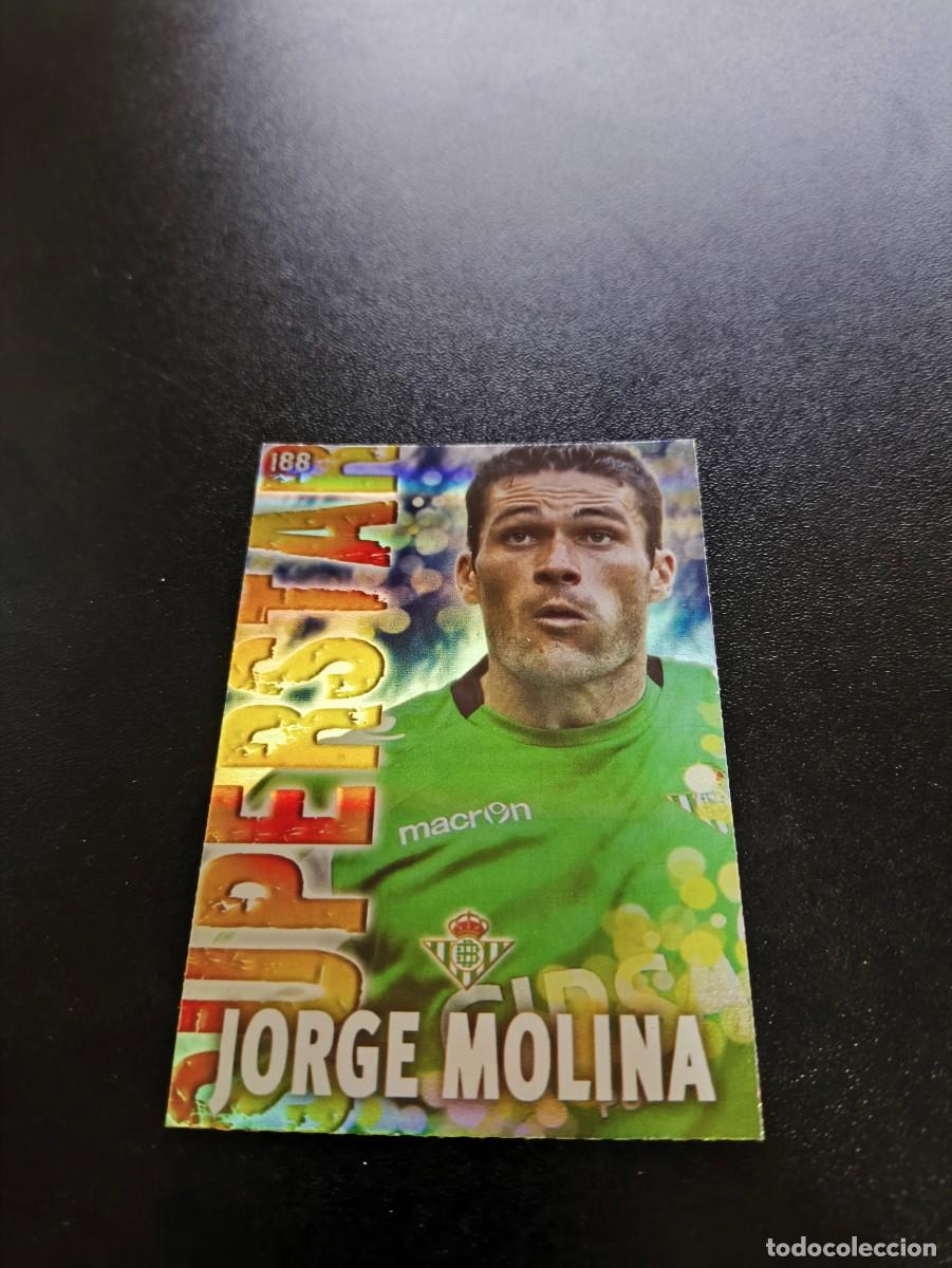 Cromos de F&uacute;tbol: 188 MOLINA SUPERSTAR FONDO RAYAS BETIS MUNDICROMO LIGA 2013 2014 13 14 NO PANINI ESTE MEGACRACKS