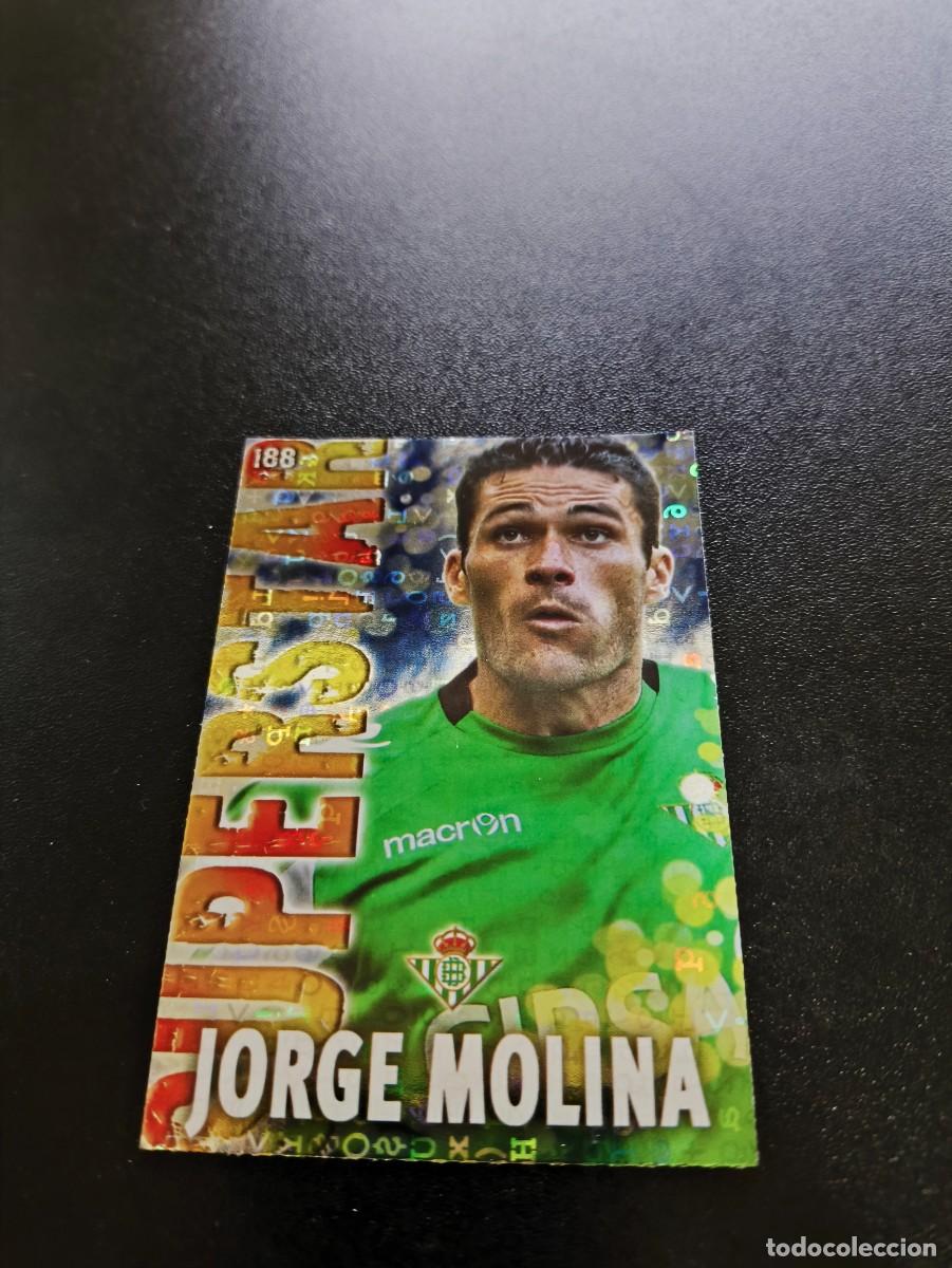 Cromos de F&uacute;tbol: 188 MOLINA SUPERSTAR FONDO LETRAS BETIS MUNDICROMO LIGA 2013 2014 13 14 NO PANINI ESTE MEGACRACKS