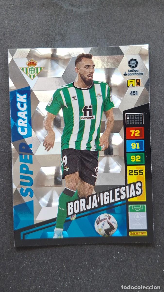 Football Stickers: L1 BORJA IGLESIAS REAL BETIS BALOMPIE 451 SUPER CRACK ADRENALYN XL LIGA 2022/2023 22 23 PANINI