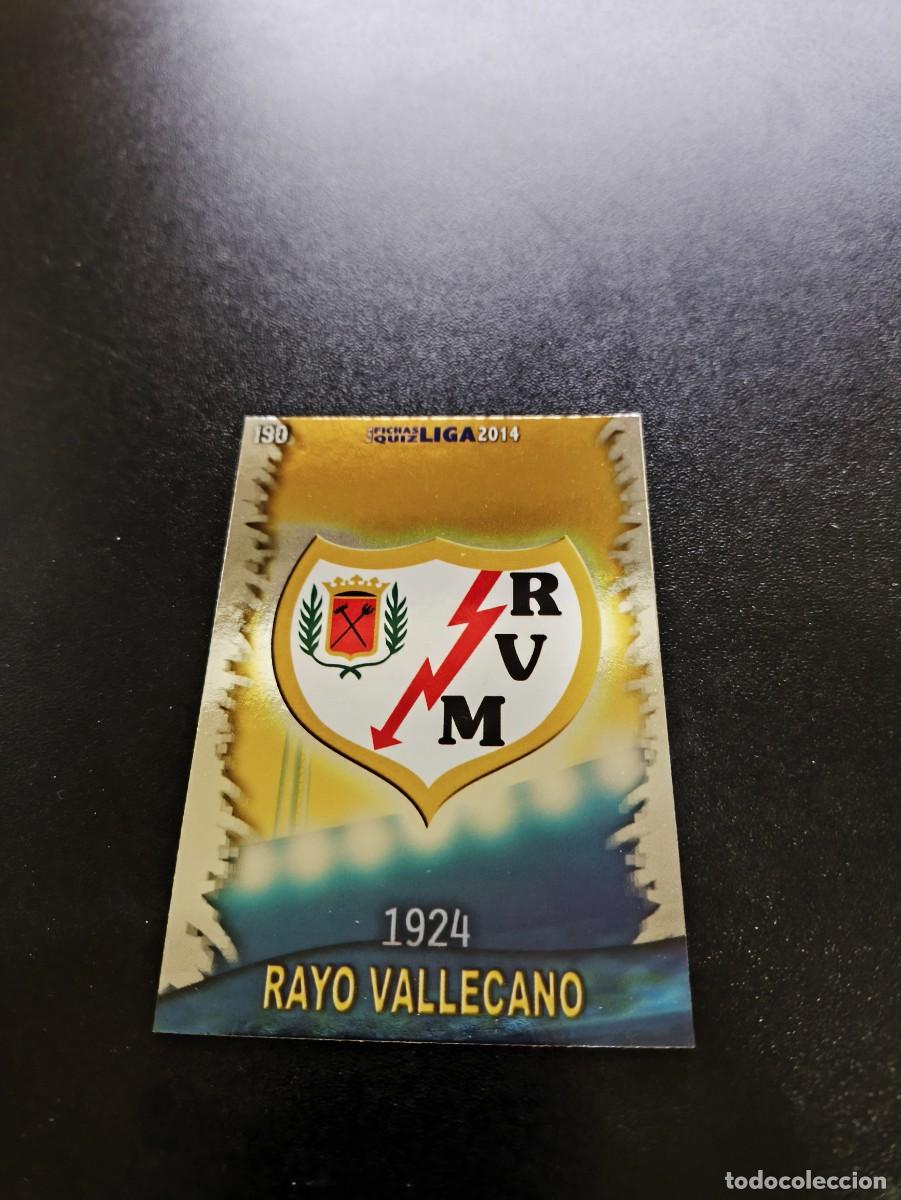 Football Stickers: 190 ESCUDO BRILLO LISO RAYO VALLECANO MUNDICROMO LIGA 2013 2014 13 14 NO PANINI ESTE MEGACRACKS