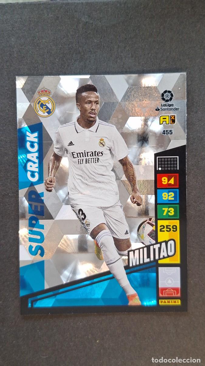 Football Stickers: L1 MILITAO REAL MADRID 455 SUPER CRACK ADRENALYN XL LIGA 2022/2023 22 23 PANINI