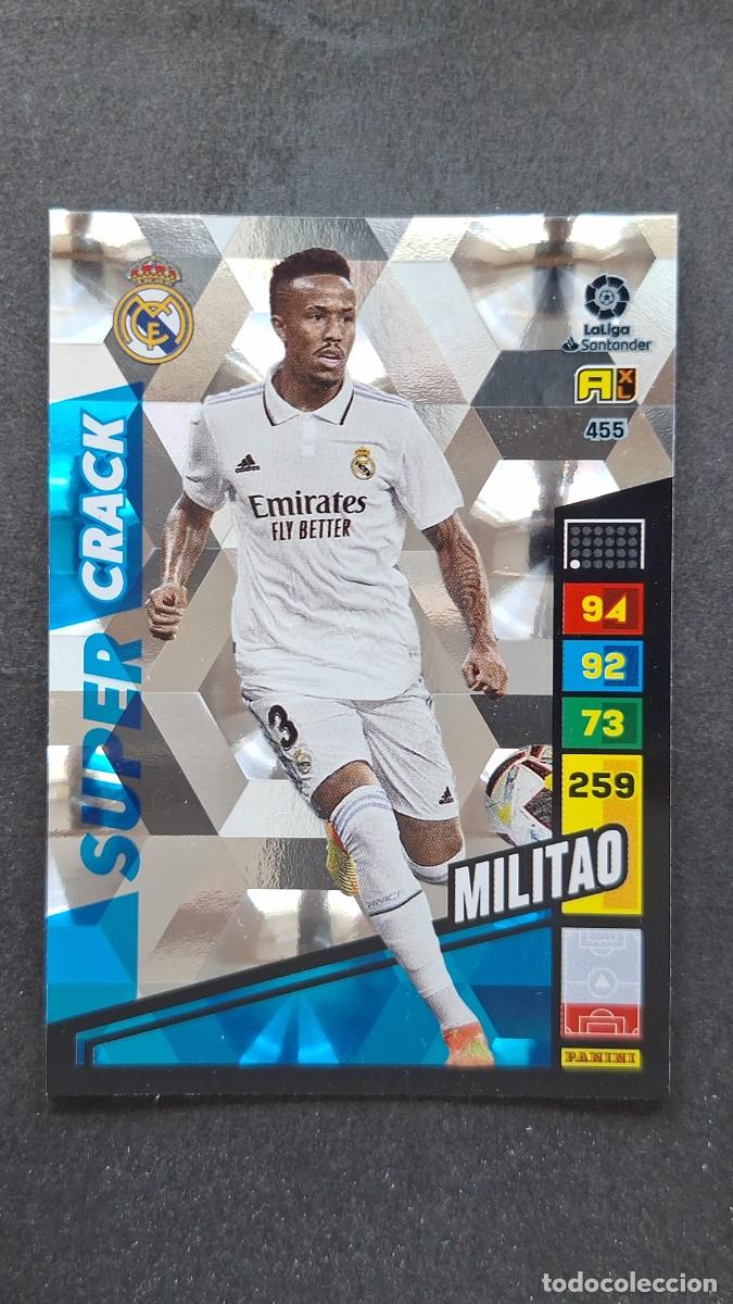Football Stickers: L1 MILITAO REAL MADRID 455 SUPER CRACK ADRENALYN XL LIGA 2022/2023 22 23 PANINI