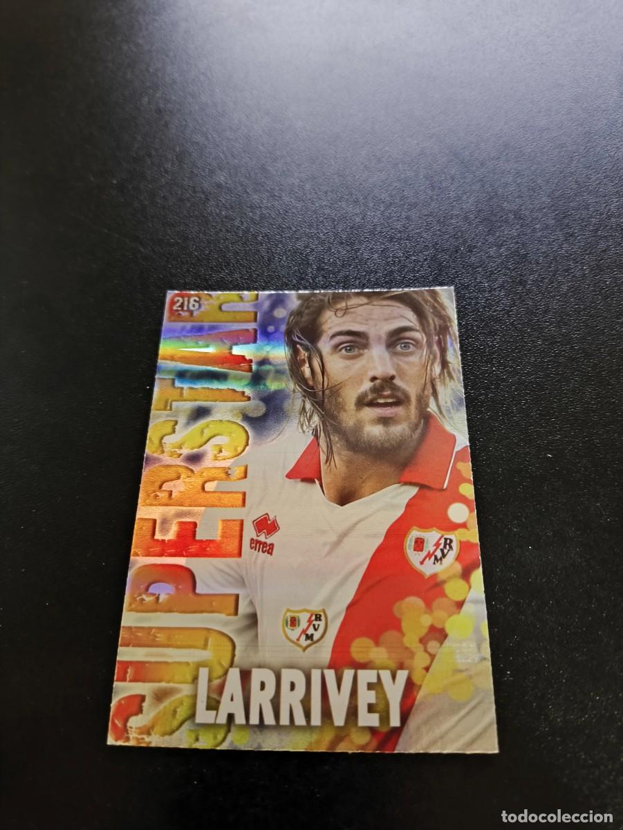 Cromos de F&uacute;tbol: 216 LARRIVEY SUPERSTAR FONDO RAYAS RAYO MUNDICROMO LIGA 2013 2014 13 14 NO PANINI ESTE MEGACRACKS