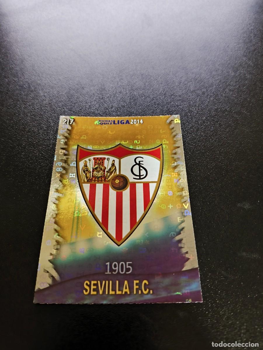 Cartes &agrave; collectionner de Football: 217 ESCUDO BRILLO LISO LETRAS SEVILLA MUNDICROMO LIGA 2013 2014 13 14 NO PANINI ESTE MEGACRACKS