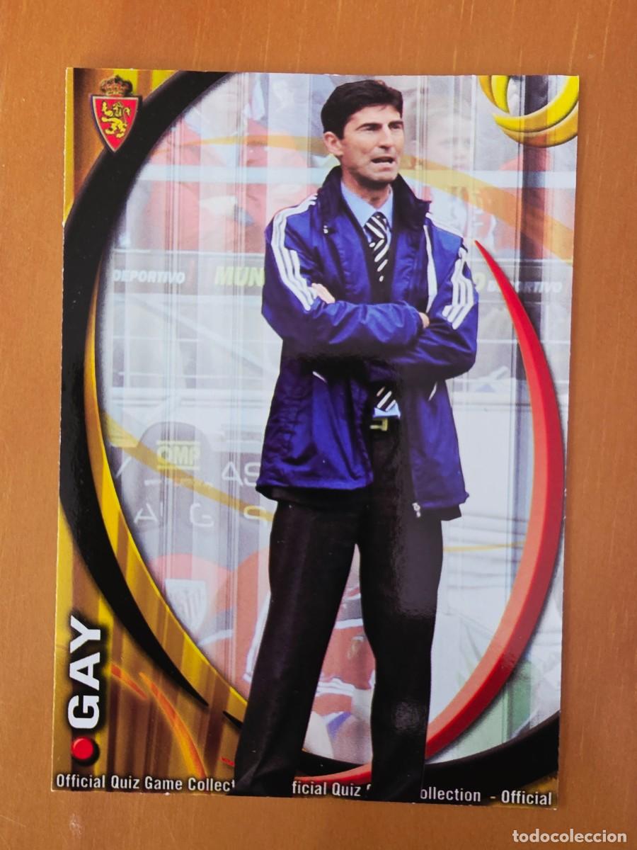 Cromos de F&uacute;tbol: 354 Jos&eacute; Aurelio Gay, Real Zaragoza, error, Mundicromo Sport Fichas Quiz de la Liga 2010 2011