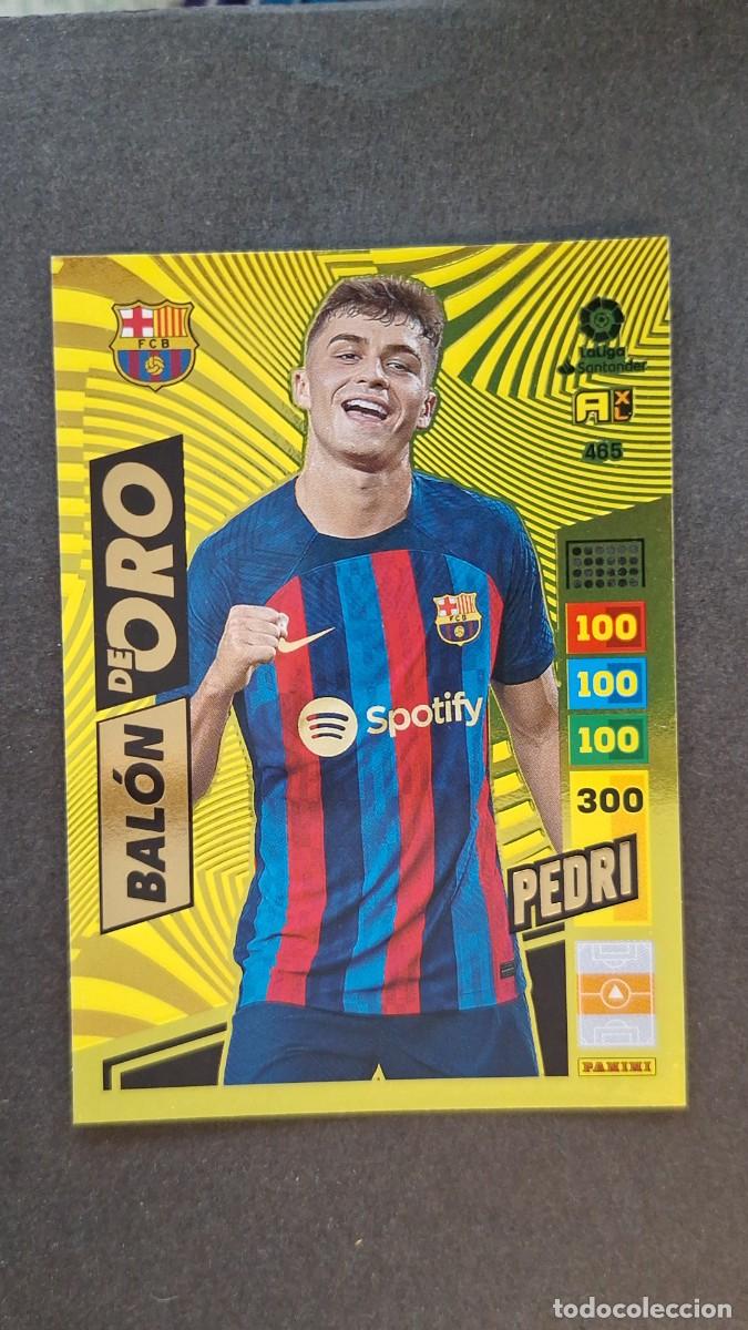 Cromos de F&uacute;tbol: L1 PEDRI F. C. BARCELONA BALON DE ORO 465 ADRENALYN XL LIGA 2022/2023 22 23 PANINI