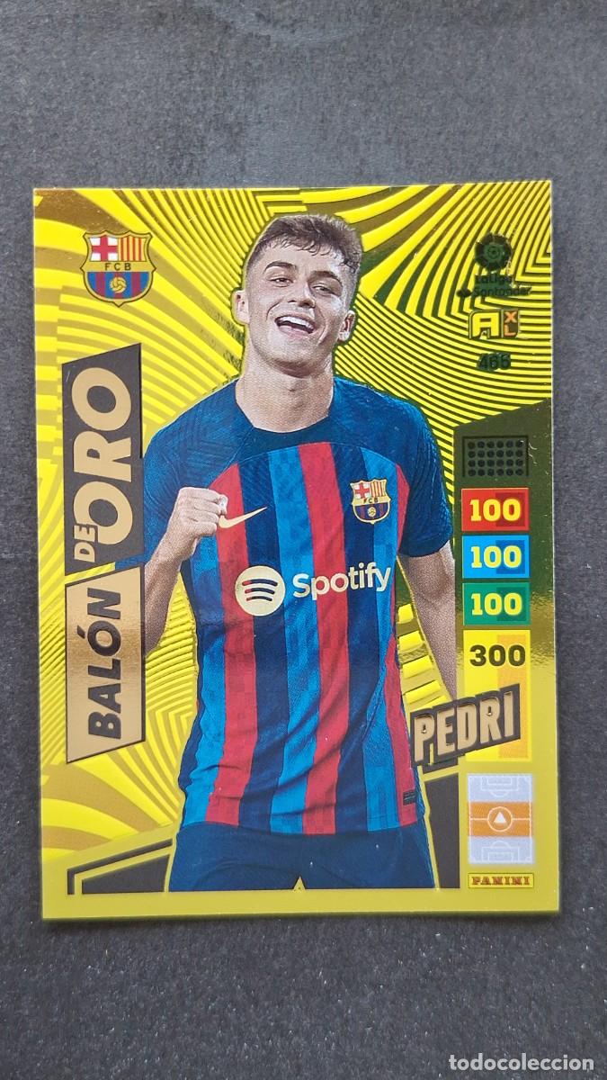 Cromos de F&uacute;tbol: L1 PEDRI F. C. BARCELONA BALON DE ORO 465 ADRENALYN XL LIGA 2022/2023 22 23 PANINI
