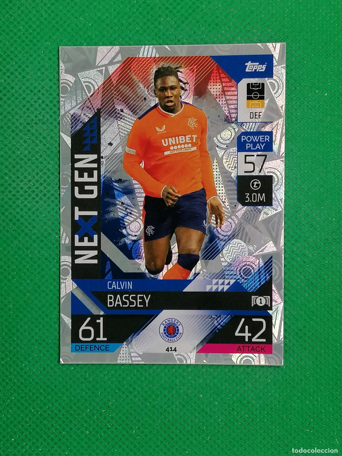 Cromos de F&uacute;tbol: 414 CALVIN BASSEY RANGER NEXT GEN ⚽ TOPPS MATCH ATTAX CHAMPIONS 2022 2023 22 23 ⚽