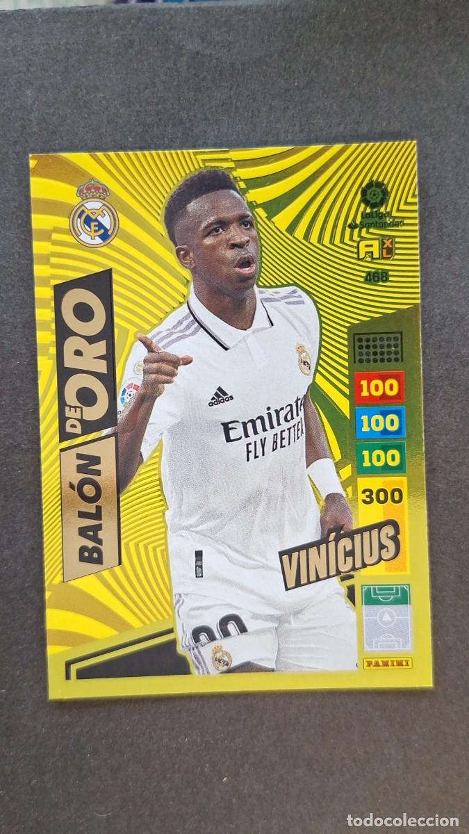 Cromos de F&uacute;tbol: L1 VINICIUS REAL MADRID BALON DE ORO 468 ADRENALYN XL LIGA 2022/2023 22 23 PANINI