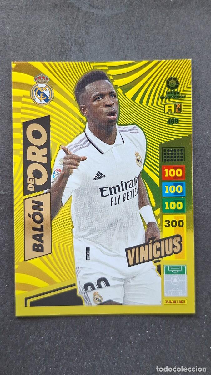 Cromos de F&uacute;tbol: L1 VINICIUS REAL MADRID BALON DE ORO 468 ADRENALYN XL LIGA 2022/2023 22 23 PANINI
