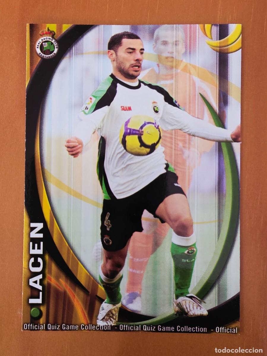 Cromos de F&uacute;tbol: 420 Mehdi Lacen, Racing de Santander, Mundicromo Sport Fichas Quiz de la Liga 2010 2011