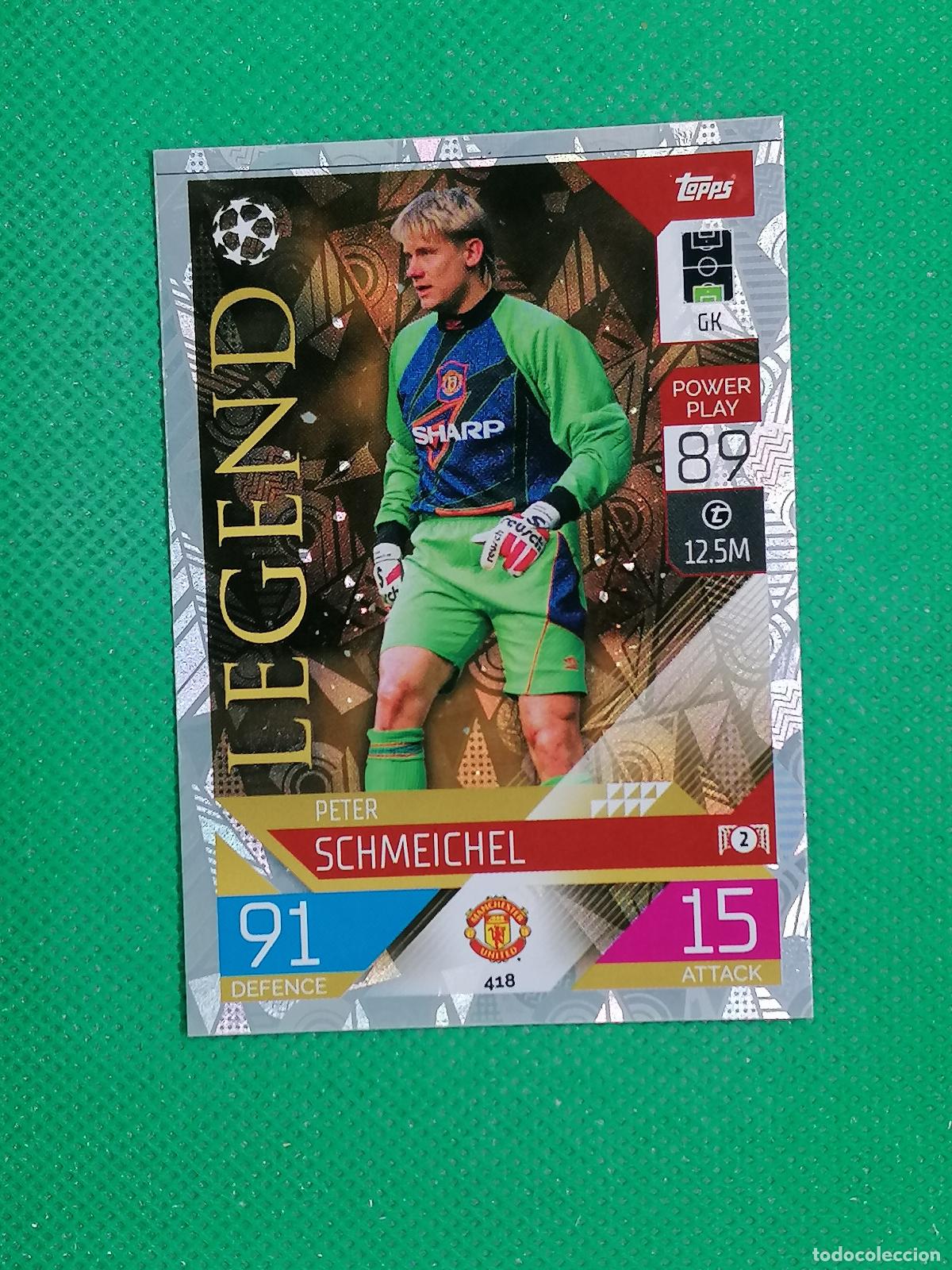 Cromos de F&uacute;tbol: 418 PETER SCHMEICHEL MANCHESTER UNITED LEGEND ⚽ TOPPS MATCH ATTAX CHAMPIONS 2022 2023 22 23 ⚽