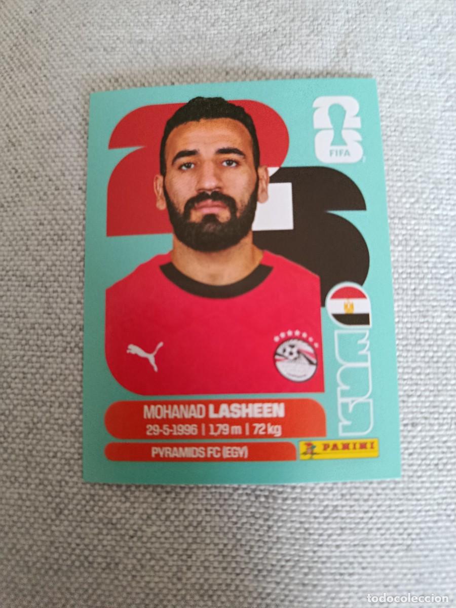 Cromos de F&uacute;tbol: Panini Mundial 2026 Estados Unidos-Mexico. 14- Lasheen. Egipto. Nunca pegado.