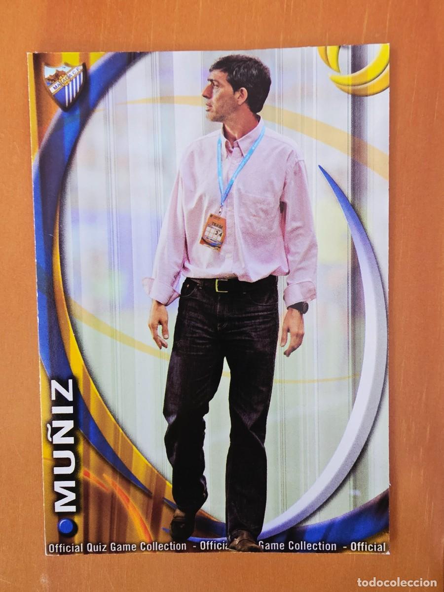 Cromos de F&uacute;tbol: 435 Mu&ntilde;iz, M&aacute;laga CF, Mundicromo Sport Fichas Quiz de la Liga 2010 2011