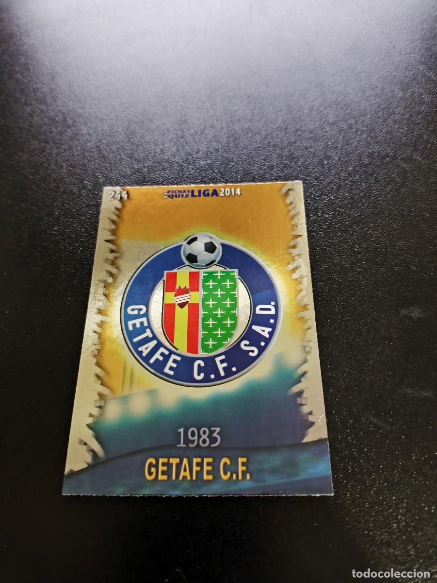 Football Stickers: 244 ESCUDO BRILLO LISO GETAFE MUNDICROMO LIGA 2013 2014 13 14 NO PANINI ESTE MEGACRACKS