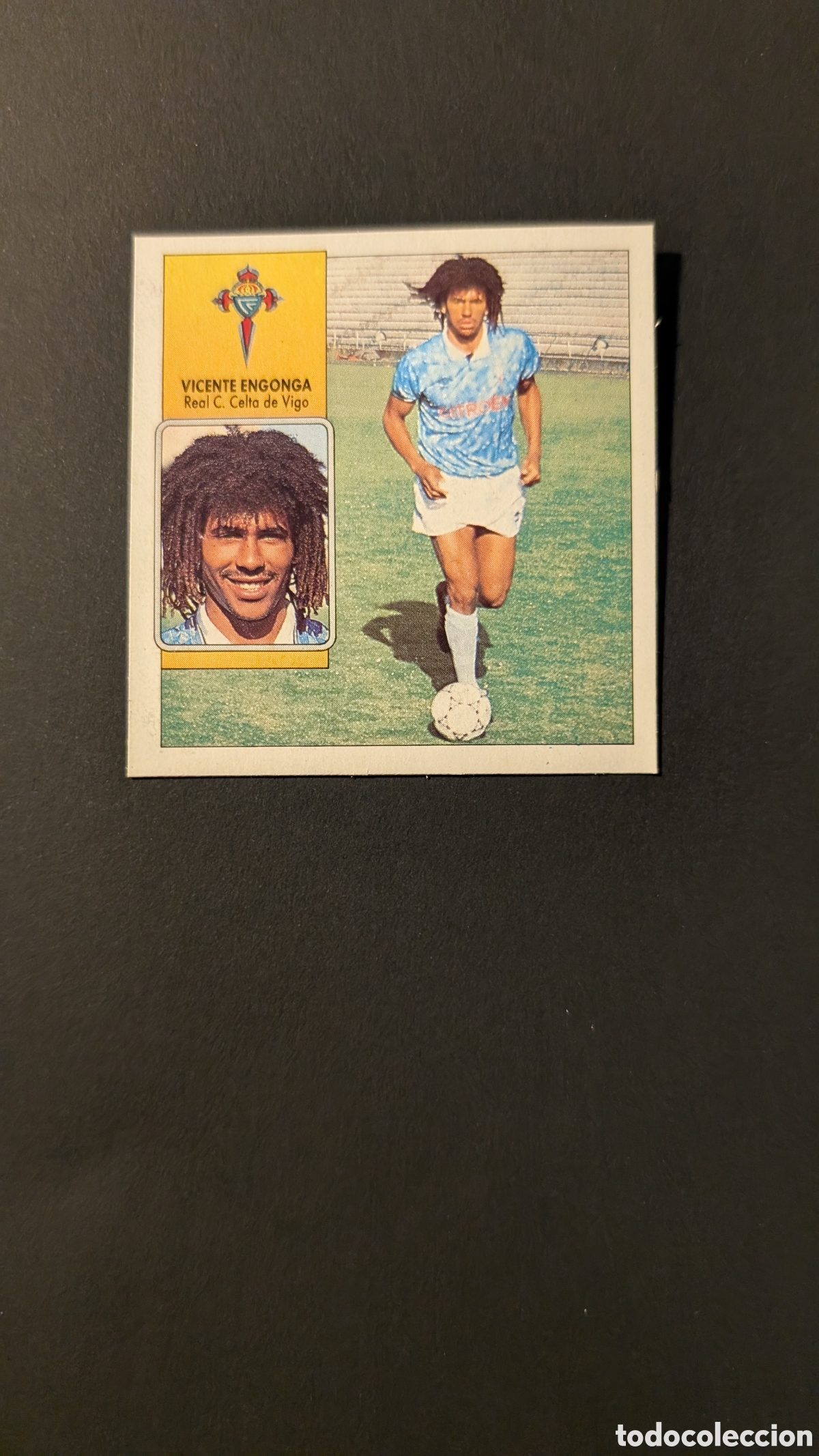 Cromos de F&uacute;tbol: VICENTE ENGONGA CELTA FICHAJE 18 LIGA ESTE 1992/93 92 93 DESPEGADO