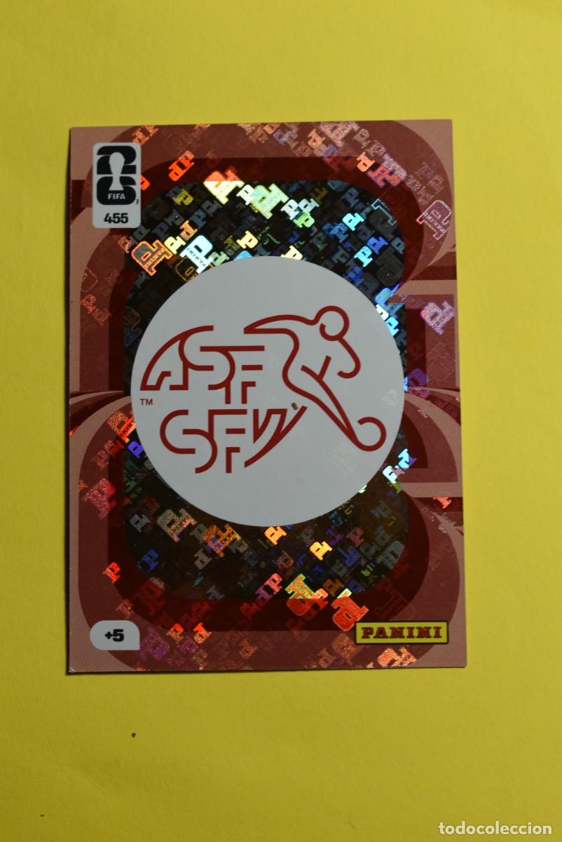 Cromos de F&uacute;tbol: Cromo Adrenalyn FIFA World Cup 2026. Mundial. Escudo. Selecci&oacute;n Suiza de F&uacute;tbol. N.&ordm; 455. Panini