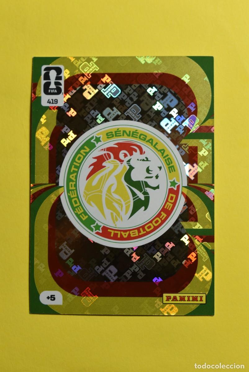 Cromos de F&uacute;tbol: Cromo Adrenalyn FIFA World Cup 2026. Mundial. Escudo. Senegal. N.&ordm; 419. Panini