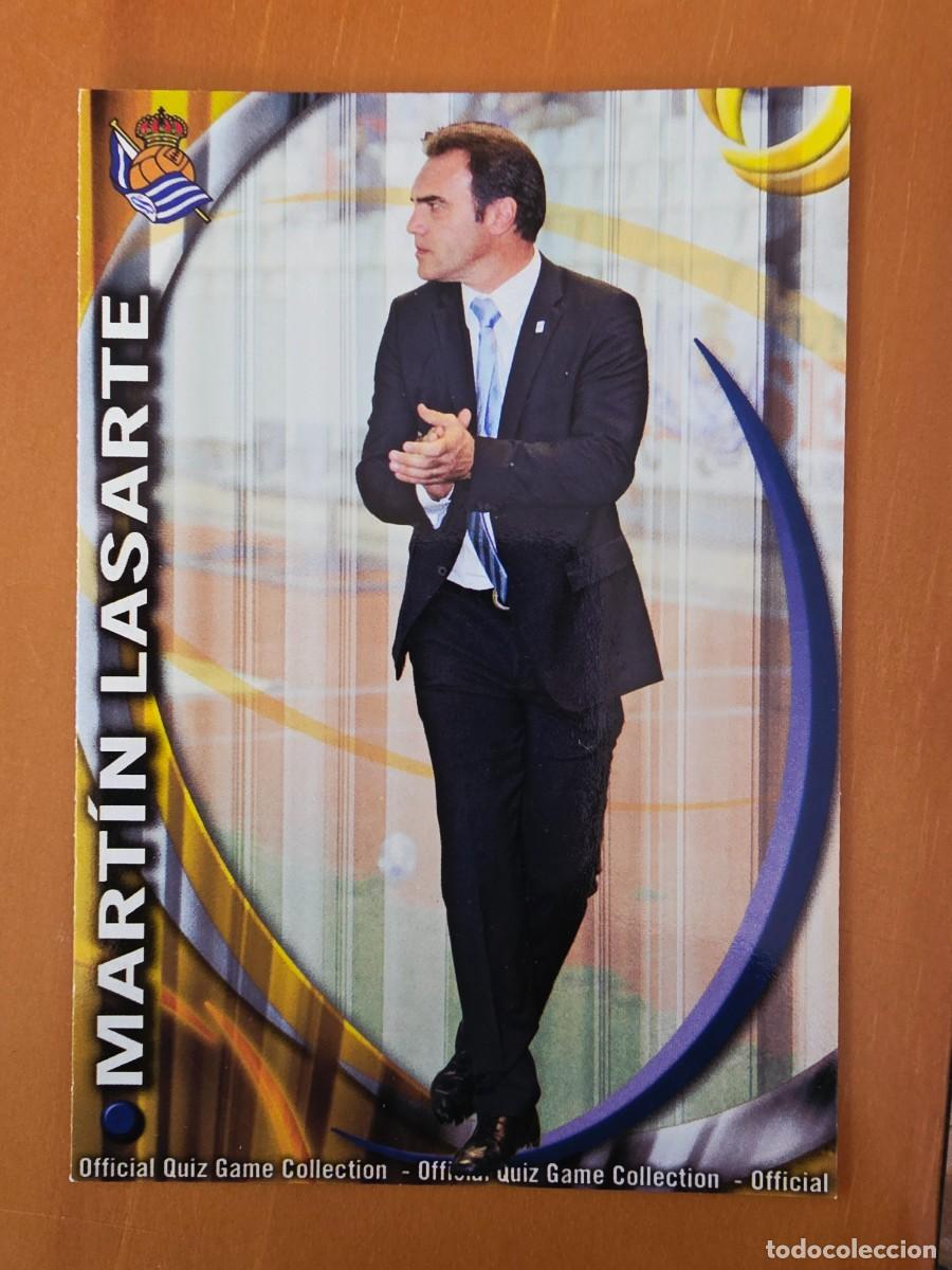 Cromos de F&uacute;tbol: 462 Mart&iacute;n Lasarte, Real Sociedad, Mundicromo Sport Fichas Quiz de la Liga 2010 2011