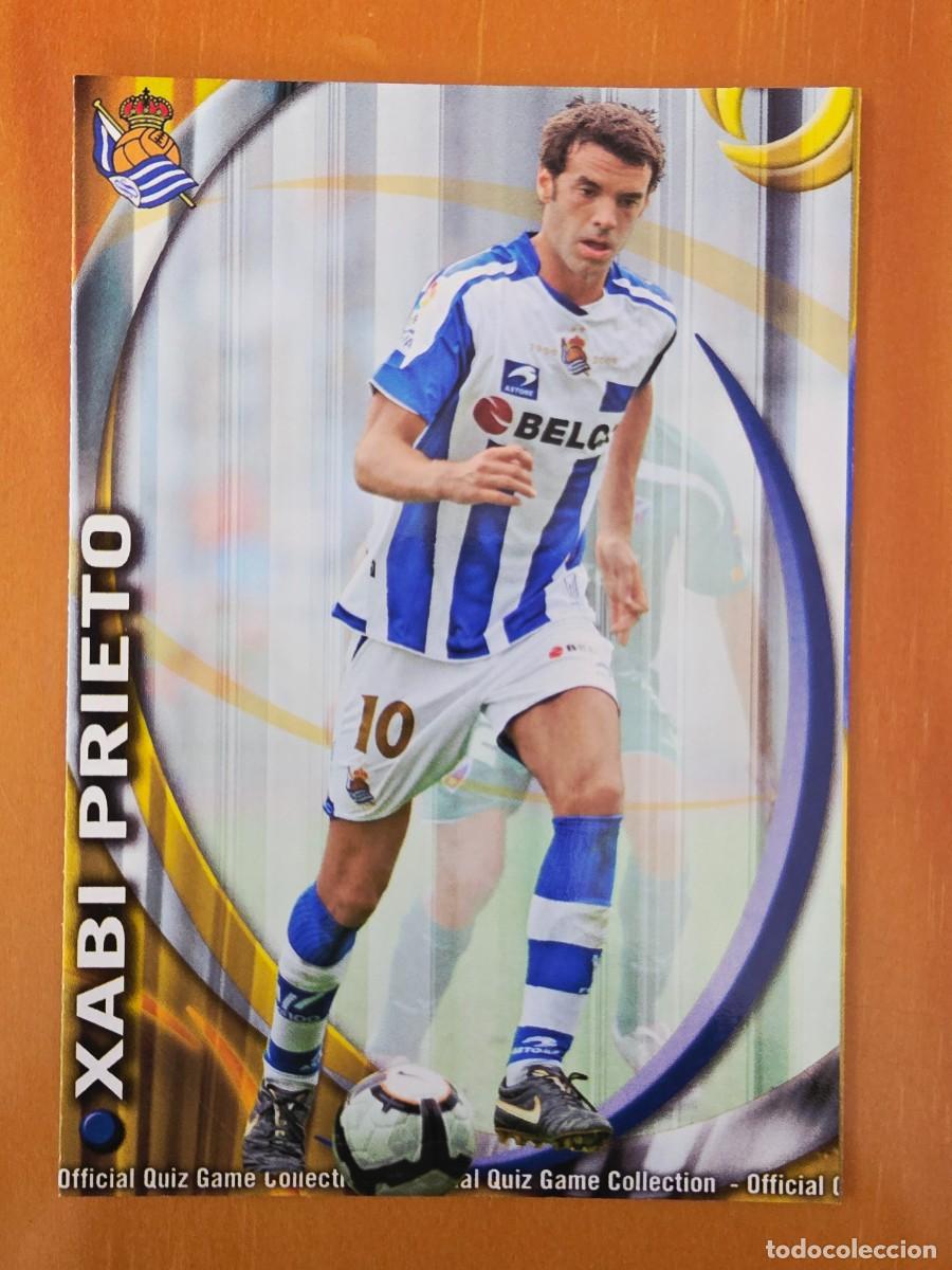Cromos de F&uacute;tbol: 478 Xabi Prieto, Real Sociedad, Mundicromo Sport Fichas Quiz de la Liga 2010 2011