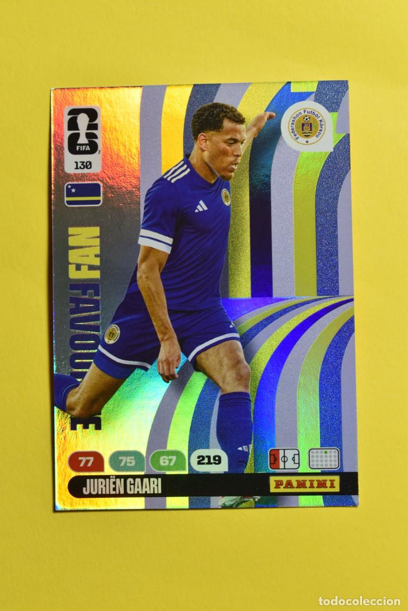 Cromos de F&uacute;tbol: Cromo Adrenalyn FIFA World Cup 2026. Mundial 2026. Jurien Gaari. Curazao. N.&ordm; 130. Fans Favourite