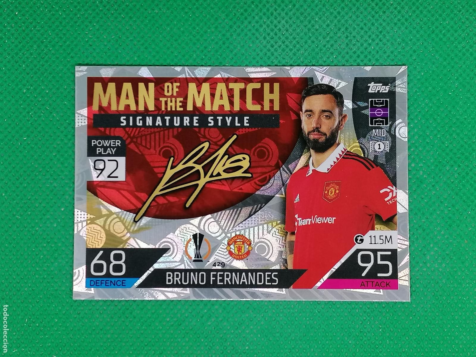 Cromos de F&uacute;tbol: 429 FERNANDEZ UNITED MAN MATCH SIGNATURE ⚽ TOPPS MATCH ATTAX CHAMPIONS 2022 2023 22 23 ⚽