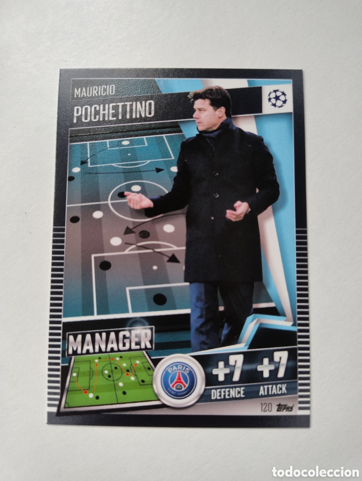 Cromos de F&uacute;tbol: 120 - Pochettino - PSG - Topps Match Attax 101 2020 - 2021