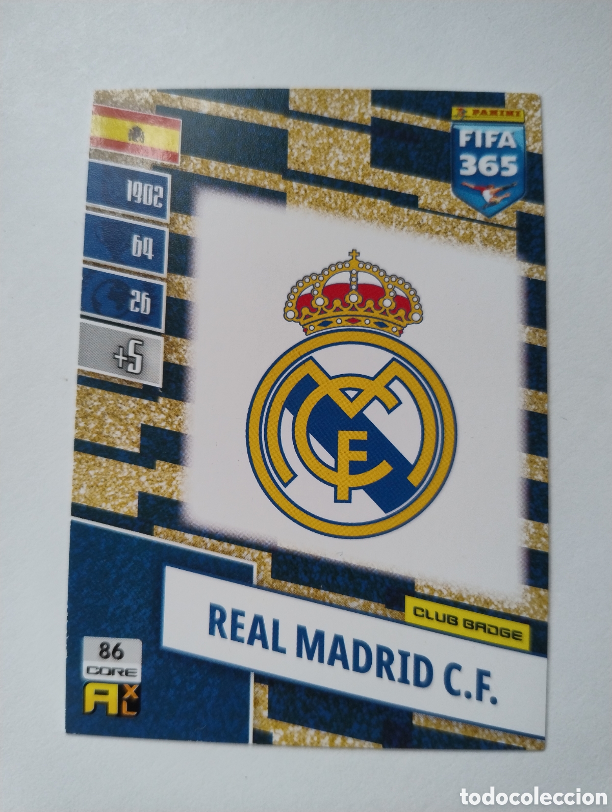 Cromos de F&uacute;tbol: 86 - Escudo - Real Madrid - Adrenalyn XL FIFA 365 2022