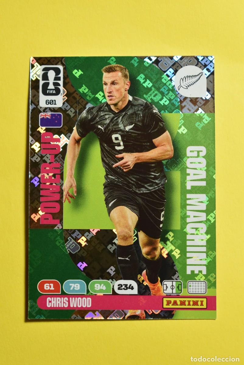 Cromos de F&uacute;tbol: Cromo Adrenalyn FIFA World Cup 2026. Mundial 2026. Chris Wood. Nueva Zelanda. N.&ordm; 601. Power Up