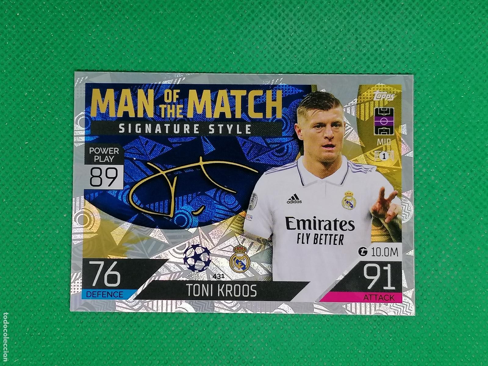 Cromos de F&uacute;tbol: 431 TONI KROOS REAL MADRID MATCH SIGNATURE ⚽ TOPPS MATCH ATTAX CHAMPIONS 2022 2023 22 23 ⚽
