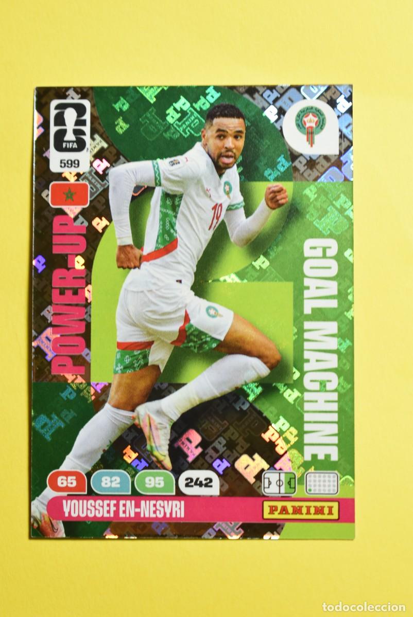 Cromos de F&uacute;tbol: Cromo Adrenalyn FIFA World Cup 2026. Mundial 2026. Youssef En-Nesyri. Marruecos. N.&ordm; 599. Power Up
