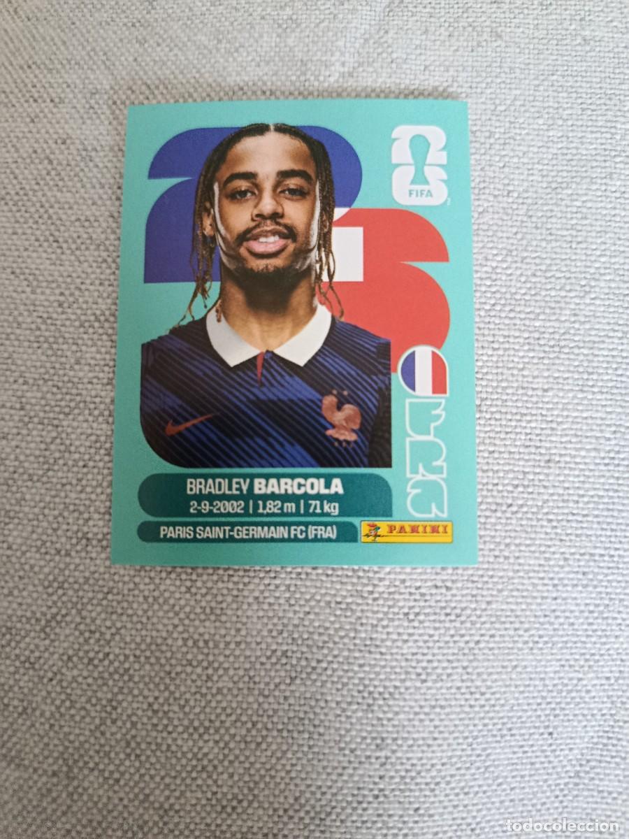 Cromos de F&uacute;tbol: Panini Mundial 2026 Estados Unidos-Mexico. 16- Barcola. Francia. Nunca pegado.
