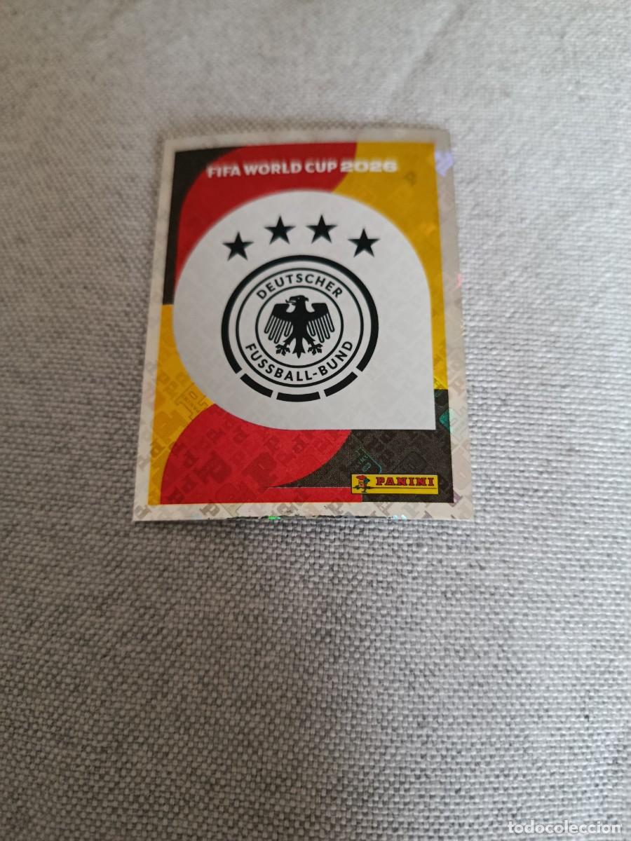 Cromos de F&uacute;tbol: Panini Mundial 2026 Estados Unidos-Mexico. 1- Escudo. Alemania. Nunca pegado.