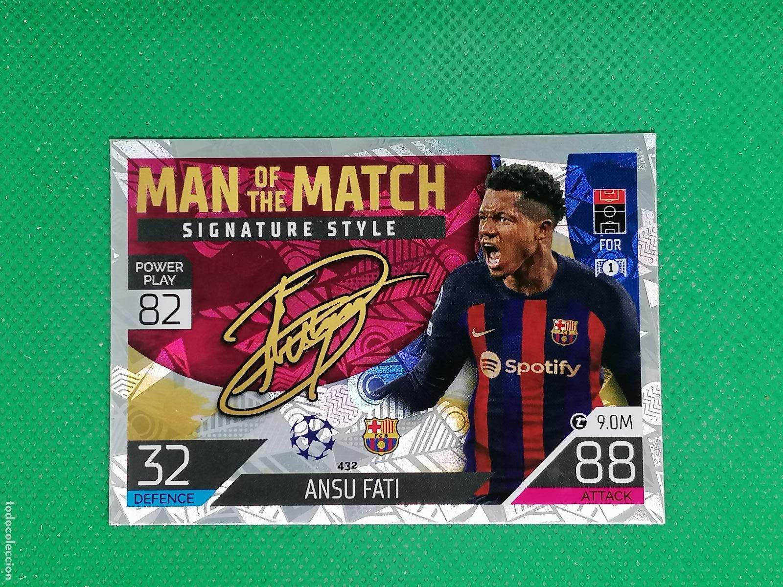 Cromos de F&uacute;tbol: 432 ANSU FATI BARCELONA MATCH SIGNATURE ⚽ TOPPS MATCH ATTAX CHAMPIONS 2022 2023 22 23 ⚽