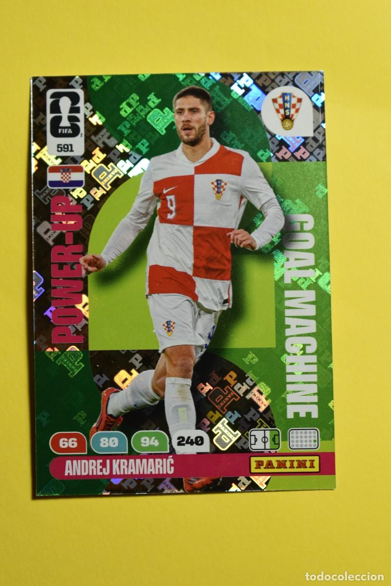 Cromos de F&uacute;tbol: Cromo Adrenalyn FIFA World Cup 2026. Mundial 2026. Andrej Kramar&igrave;c. Croacia. N.&ordm; 591. Power Up