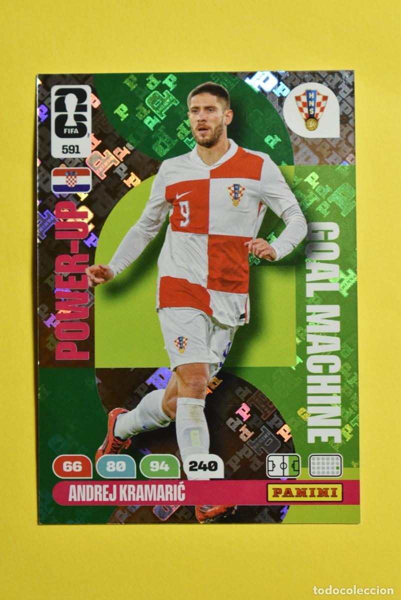 Cromos de F&uacute;tbol: Cromo Adrenalyn FIFA World Cup 2026. Mundial 2026. Andrej Kramar&igrave;c. Croacia. N.&ordm; 591. Power Up