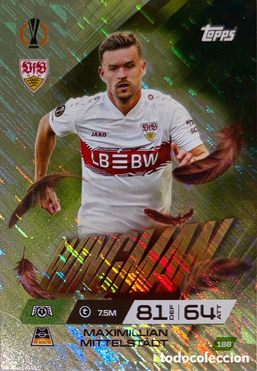 Cromos de F&uacute;tbol: 188. Maximilian Mittelst&auml;dt - Stuttgart (Wingman) MATCH ATTAX EXTRA CHAMPIONS LEAGUE 2025/26 (TOPPS)