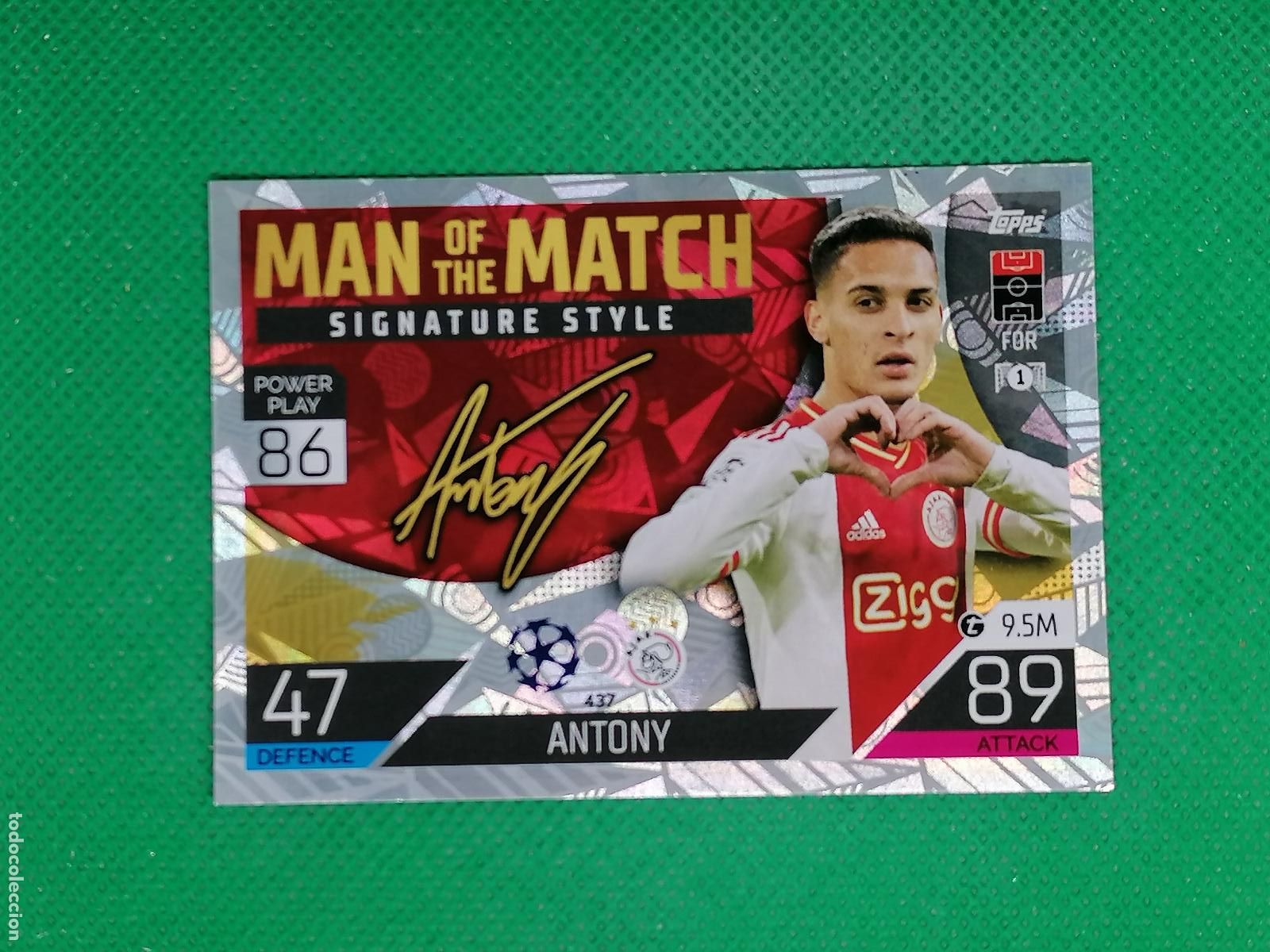 Cromos de F&uacute;tbol: 437 ANTONY AJAX MATCH SIGNATURE ⚽ TOPPS MATCH ATTAX CHAMPIONS 2022 2023 22 23 ⚽